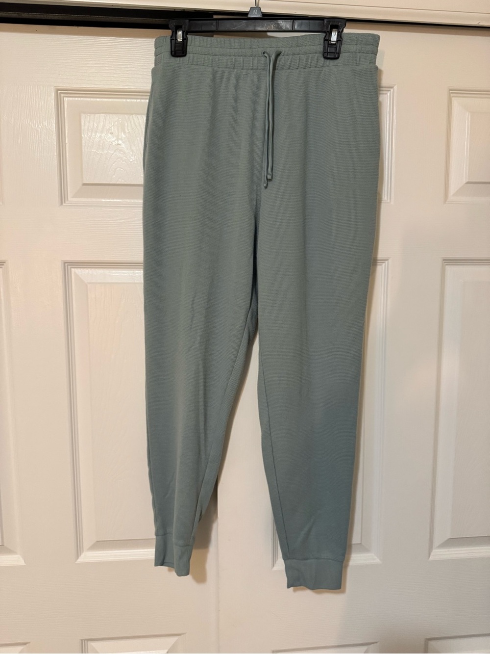 Victoria’s Secret waffle knot Sage Green Drawstring Jogger Pants
